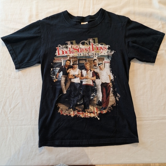 Back Street Boys Black Short Sleeve Graphic Tee - Picture 1 of 6